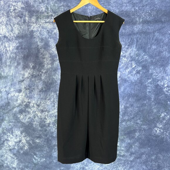 Black Sleeveless Tahari Sheath Dress Sz 6 - Picture 1 of 5